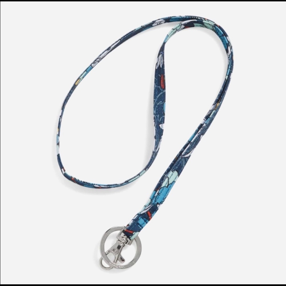 NWT Vera Bradley Floral Burst Signature Ring & ID Clip Lanyard